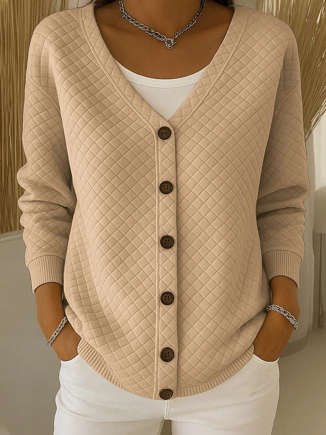 Laverne™ | Gestepptes Knopf-Cardigan