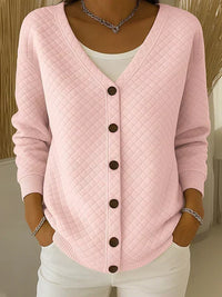 Laverne™ | Gestepptes Knopf-Cardigan