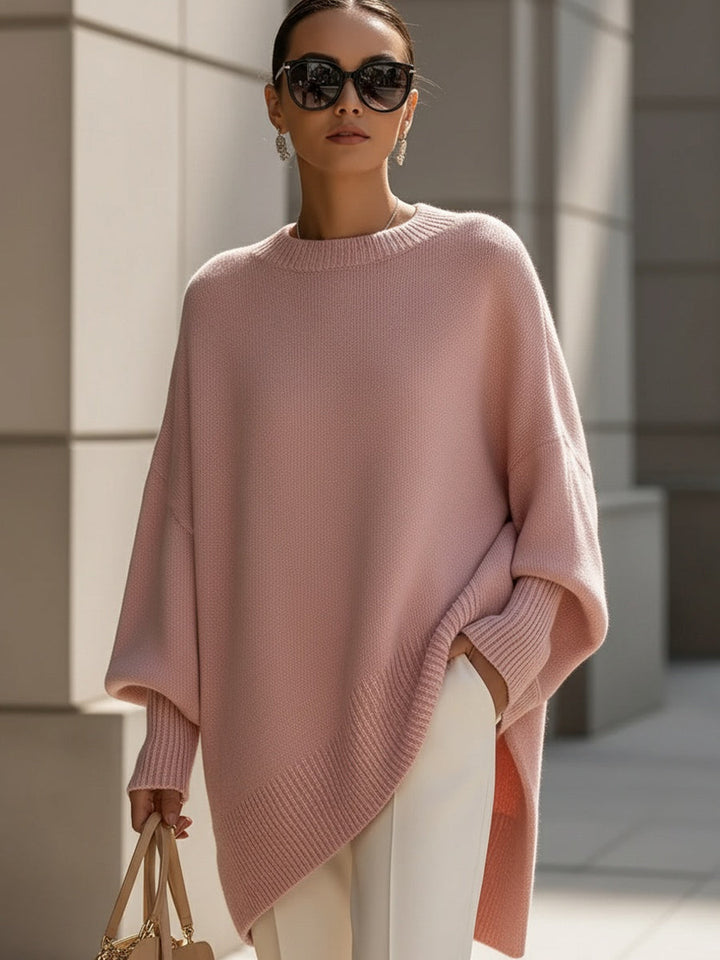 Isolde | Oversize-Pullover mit Drapierung
