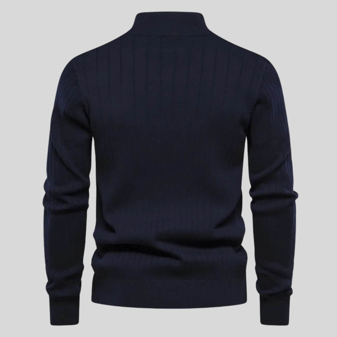 Robert | Klassischer Viertel-Reißverschluss-Pullover