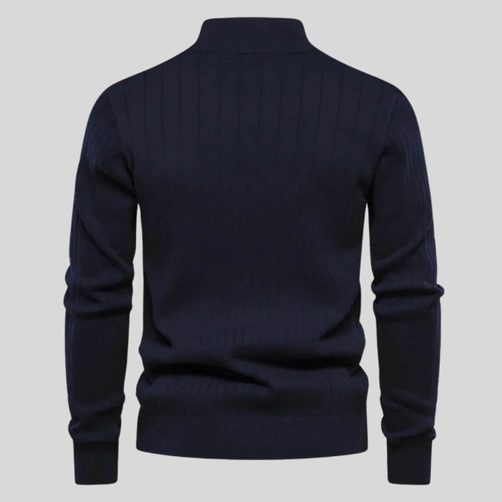 Robert | Klassischer Viertel-Reißverschluss-Pullover