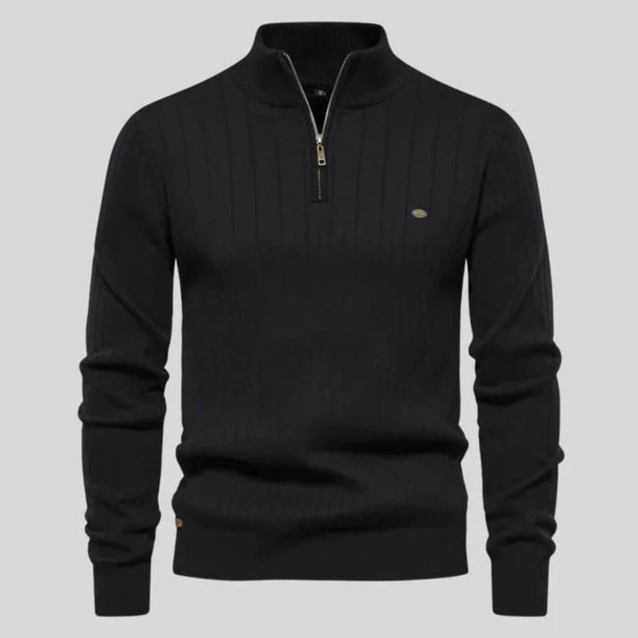 Robert | Klassischer Viertel-Reißverschluss-Pullover
