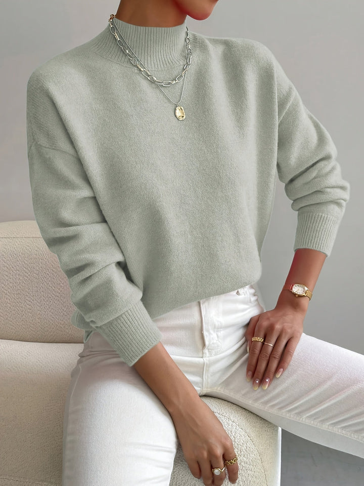 Harper | Weicher Pullover mit Stehkragen