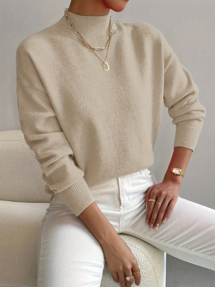 Harper | Weicher Pullover mit Stehkragen