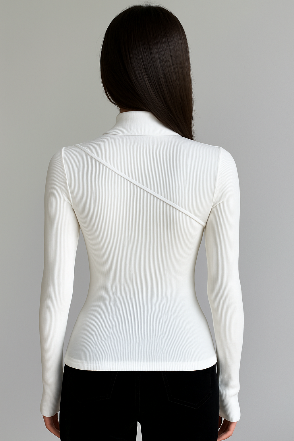 Vivienne | Dünner Pullover mit Stehkragen