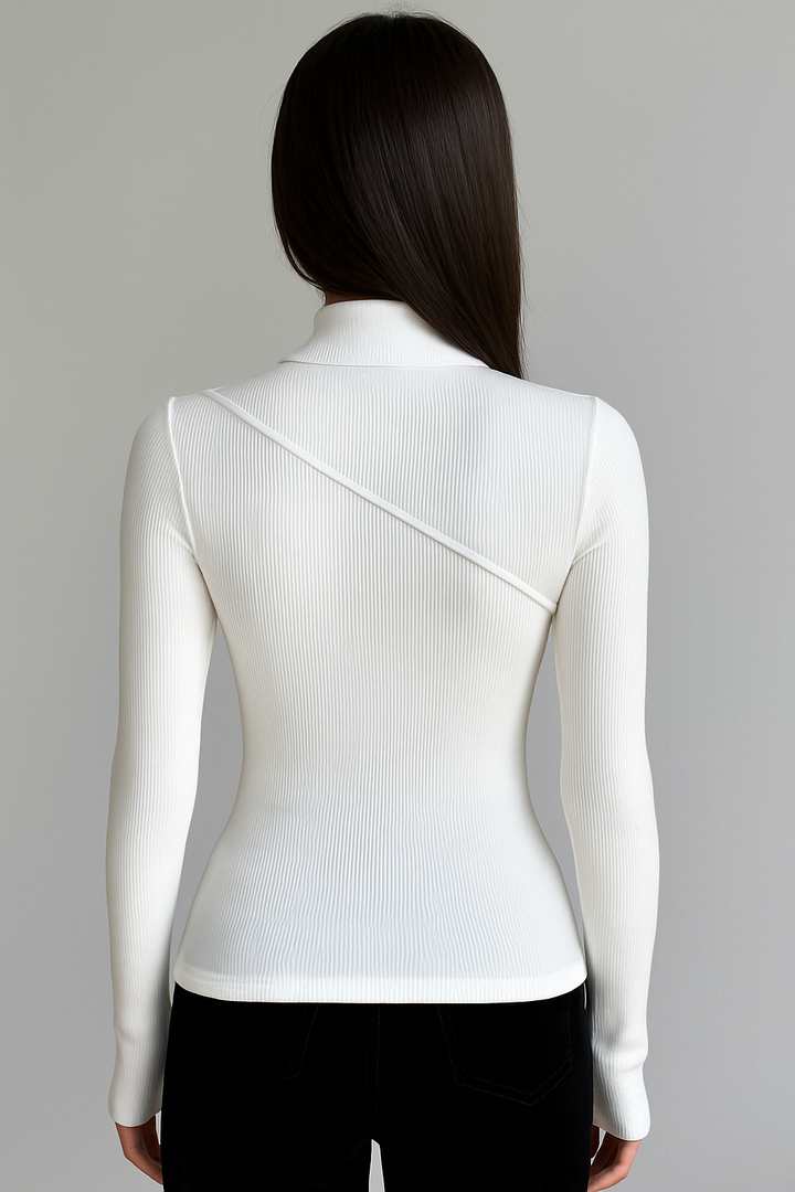 Vivienne | Dünner Pullover mit Stehkragen