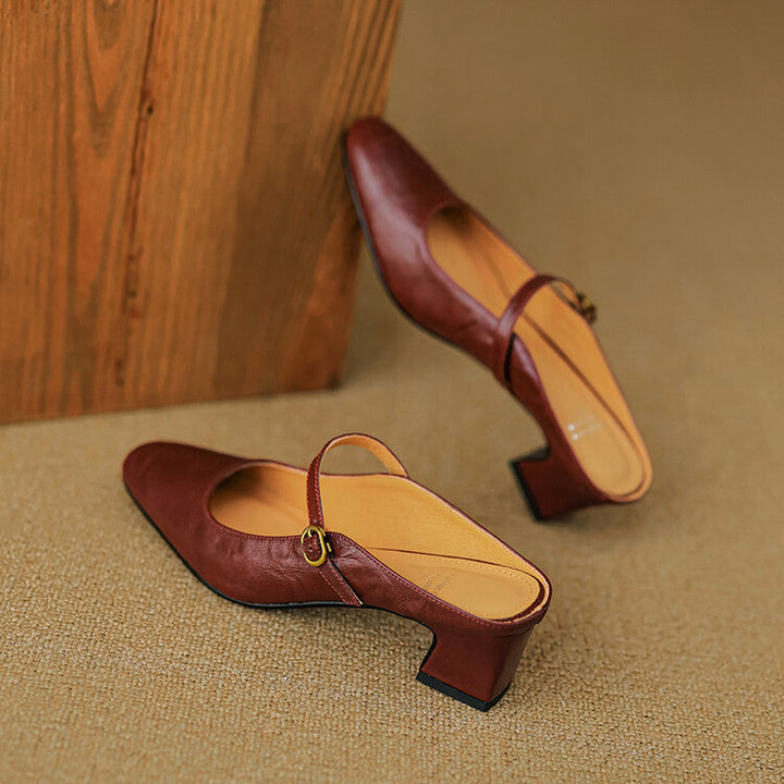 Mule aus echtem Leder Vian