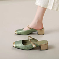 Mule aus echtem Leder Melina