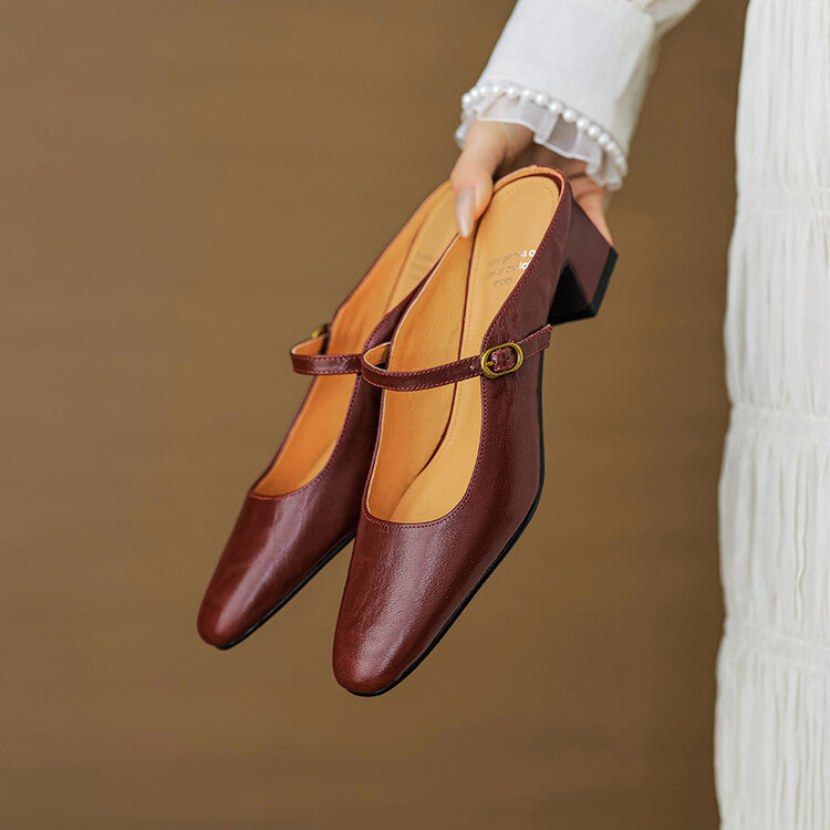 Mule aus echtem Leder Vian