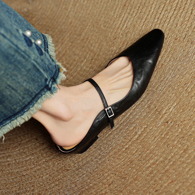 Mule aus echtem Leder Orella