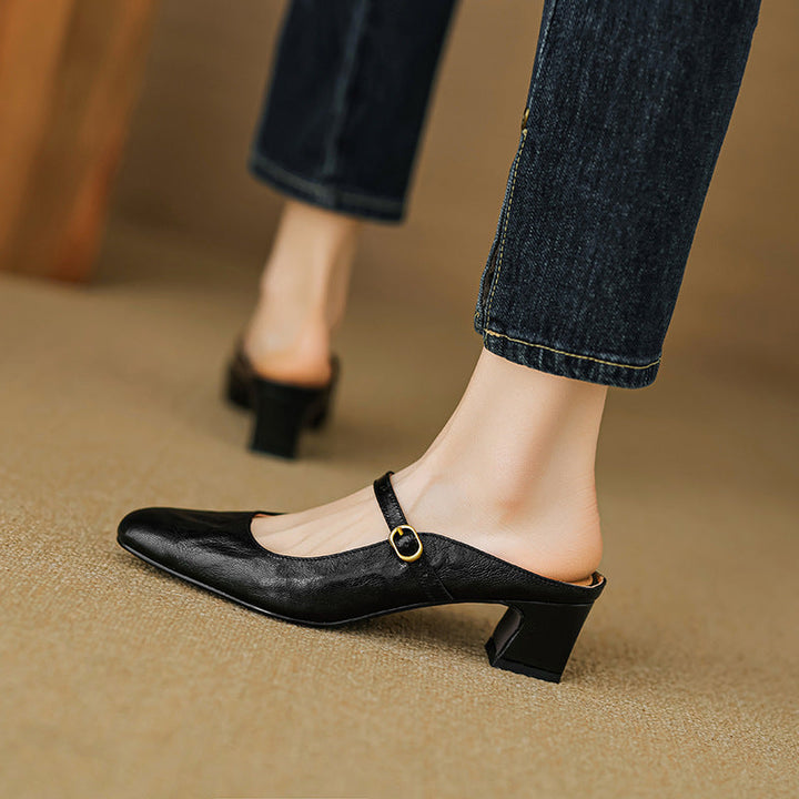 Mule aus echtem Leder Vian