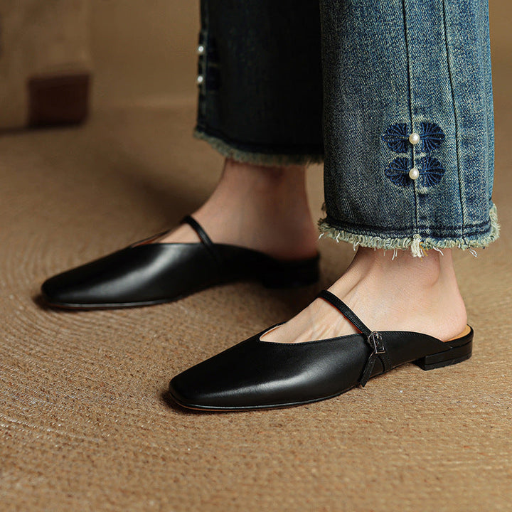 Mule aus echtem Leder Miral