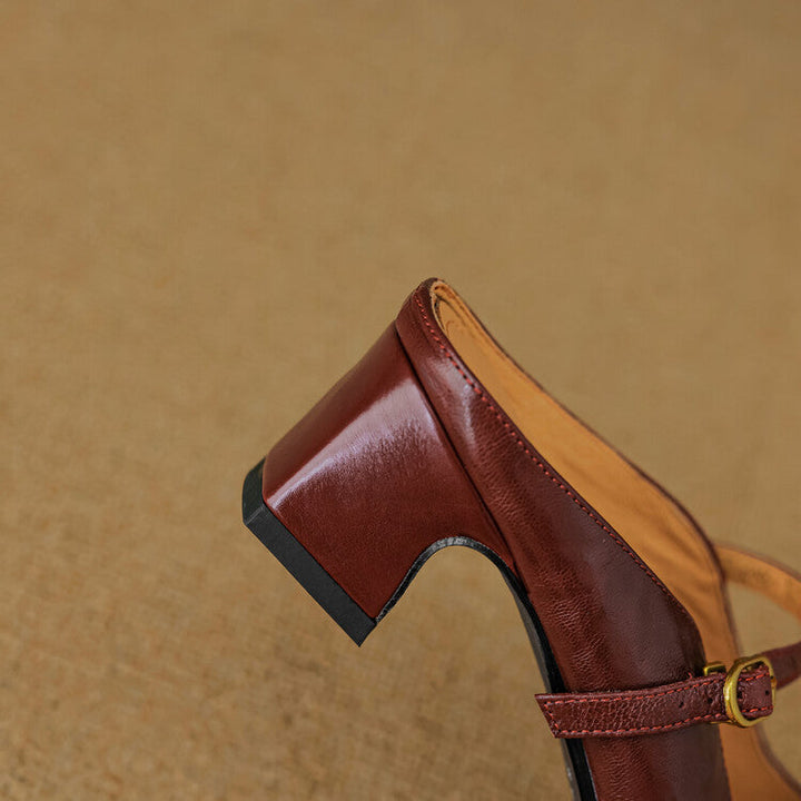 Mule aus echtem Leder Vian