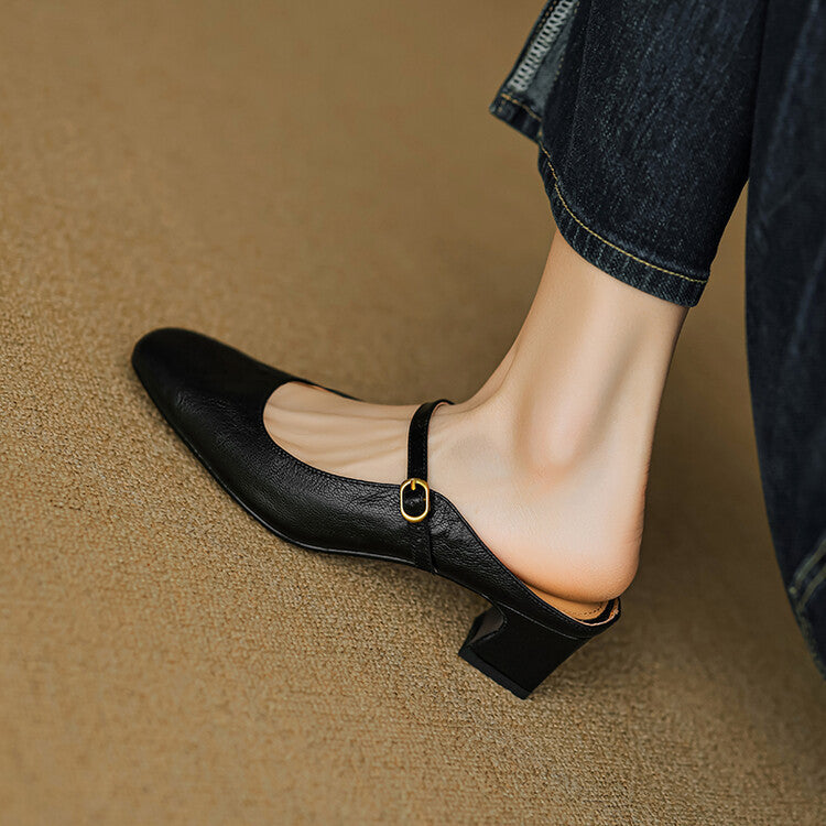 Mule aus echtem Leder Vian