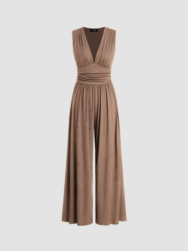 NIEDAMIRA | Gestreifter ärmelloser Jumpsuit