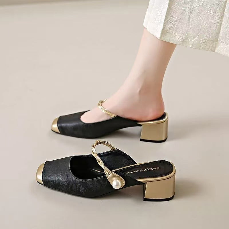 Mule aus echtem Leder Melina