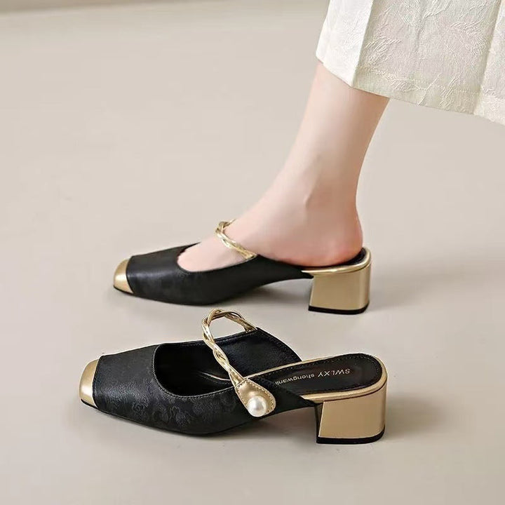 Mule aus echtem Leder Melina