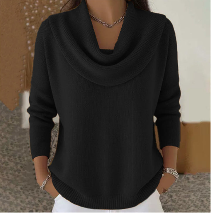 Barbara | Pullover mit Drapiertem Kragen