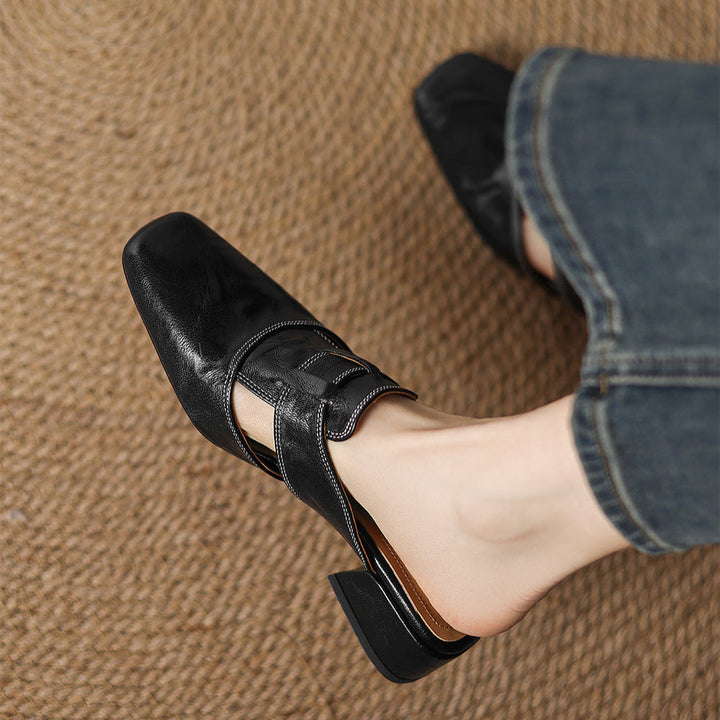 Mule aus echtem Leder Ivora