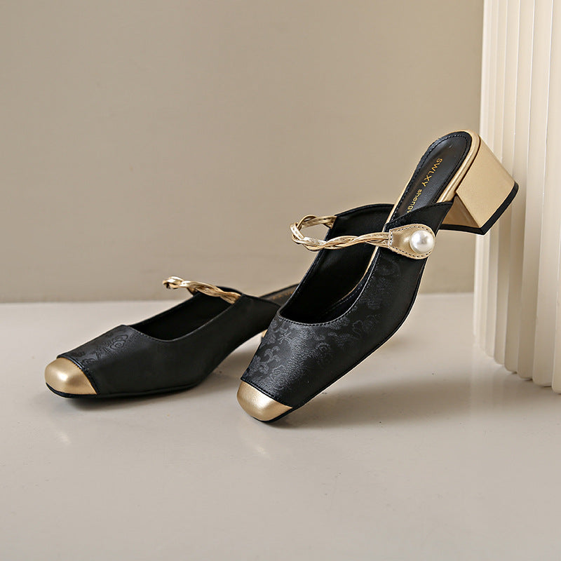 Mule aus echtem Leder Melina