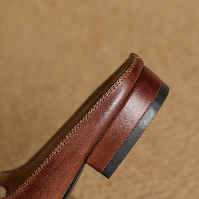 Mule aus echtem Leder Merisa
