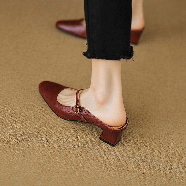 Mule aus echtem Leder Vian
