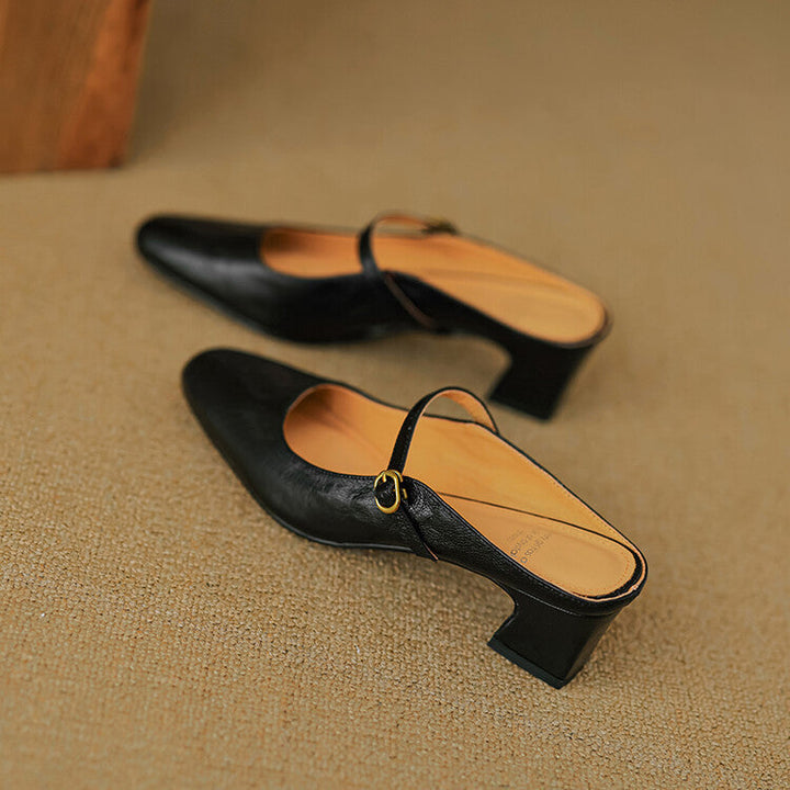 Mule aus echtem Leder Vian