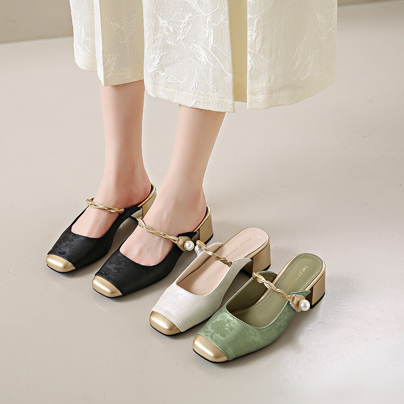 Mule aus echtem Leder Melina