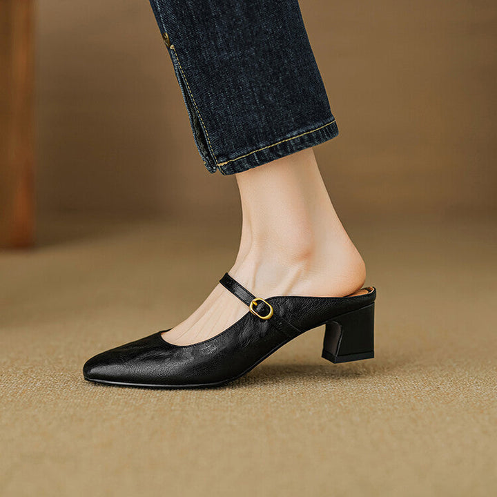 Mule aus echtem Leder Vian