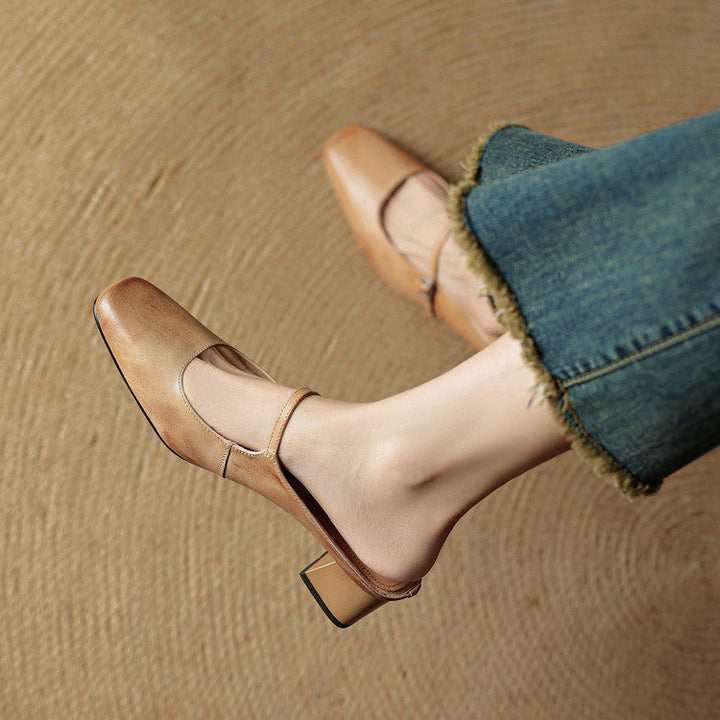 Mule aus echtem Leder Esmer