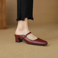 Mule aus echtem Leder Vian
