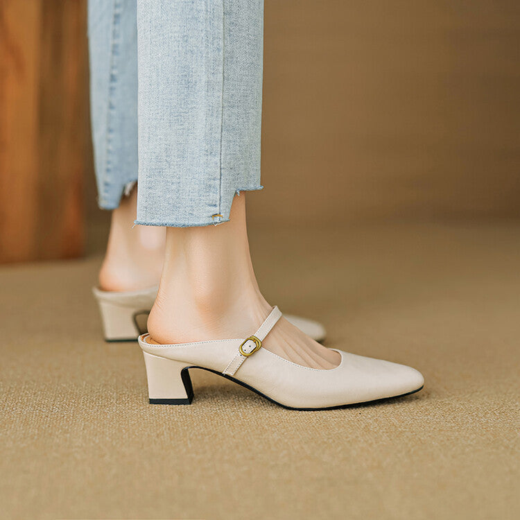 Mule aus echtem Leder Vian