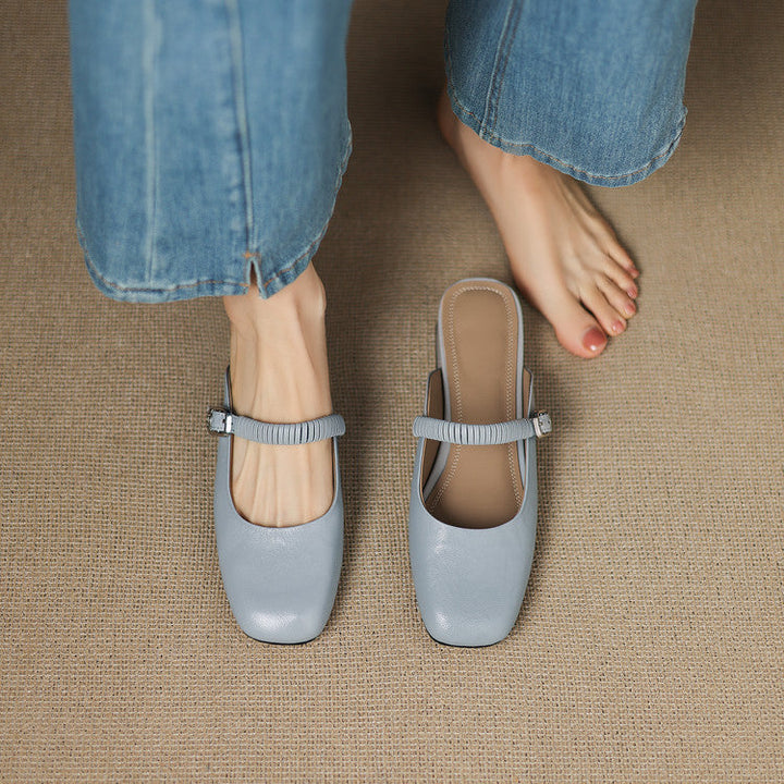 Mule Mary Jane aus echtem Leder Novie
