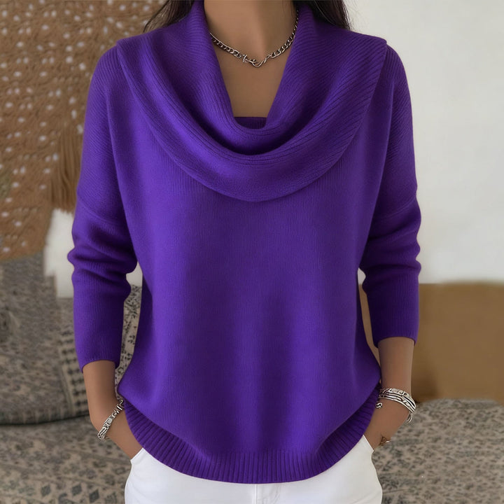 Barbara | Pullover mit Drapiertem Kragen