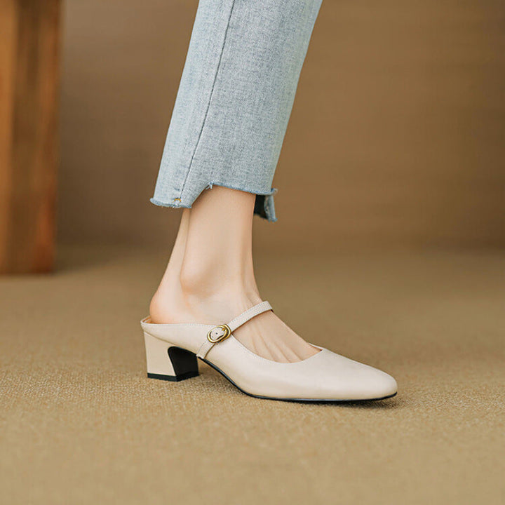 Mule aus echtem Leder Vian