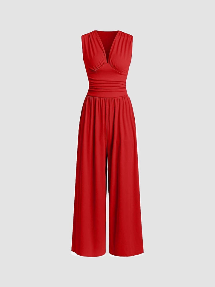 NIEDAMIRA | Gestreifter ärmelloser Jumpsuit