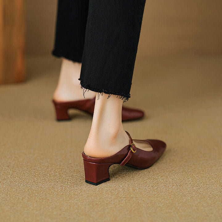 Mule aus echtem Leder Vian