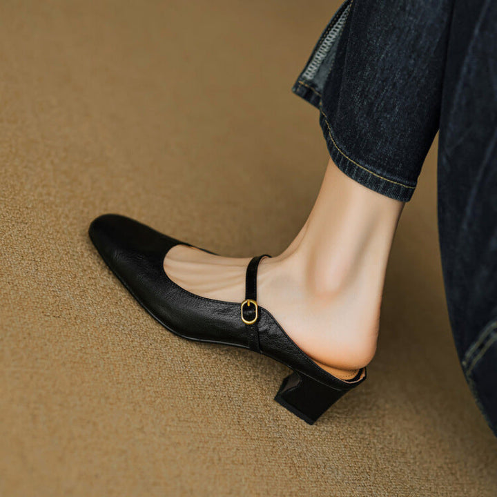 Mule aus echtem Leder Vian