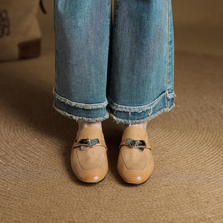 Mules aus echtem Leder Carla