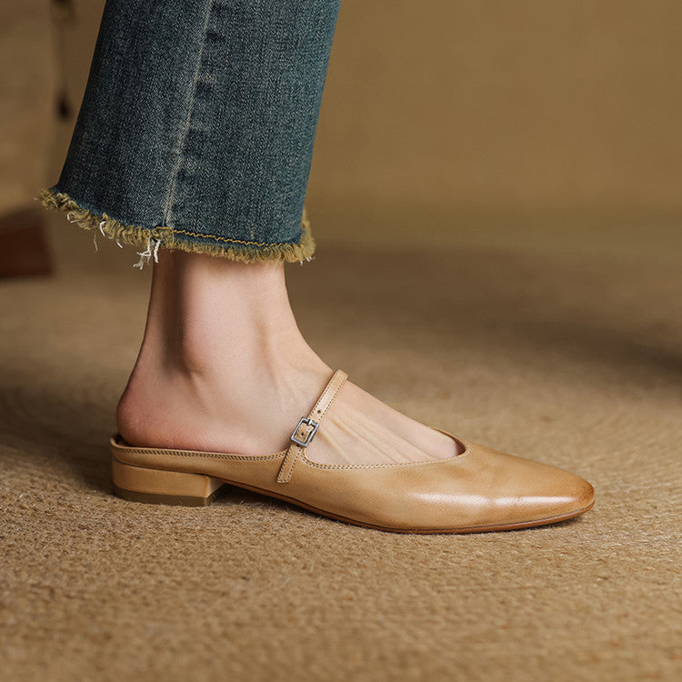 Mule aus echtem Leder Merisa