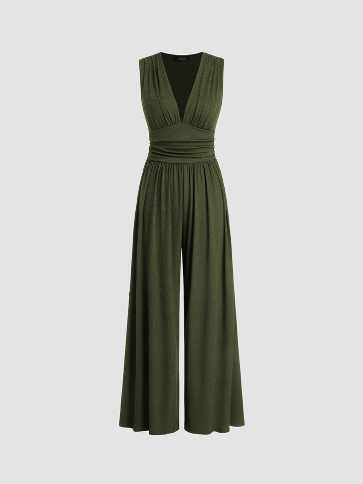 NIEDAMIRA | Gestreifter ärmelloser Jumpsuit