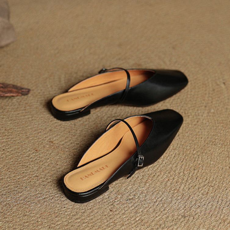 Mule aus echtem Leder Miral
