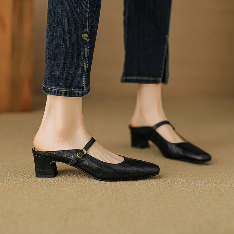 Mule aus echtem Leder Vian