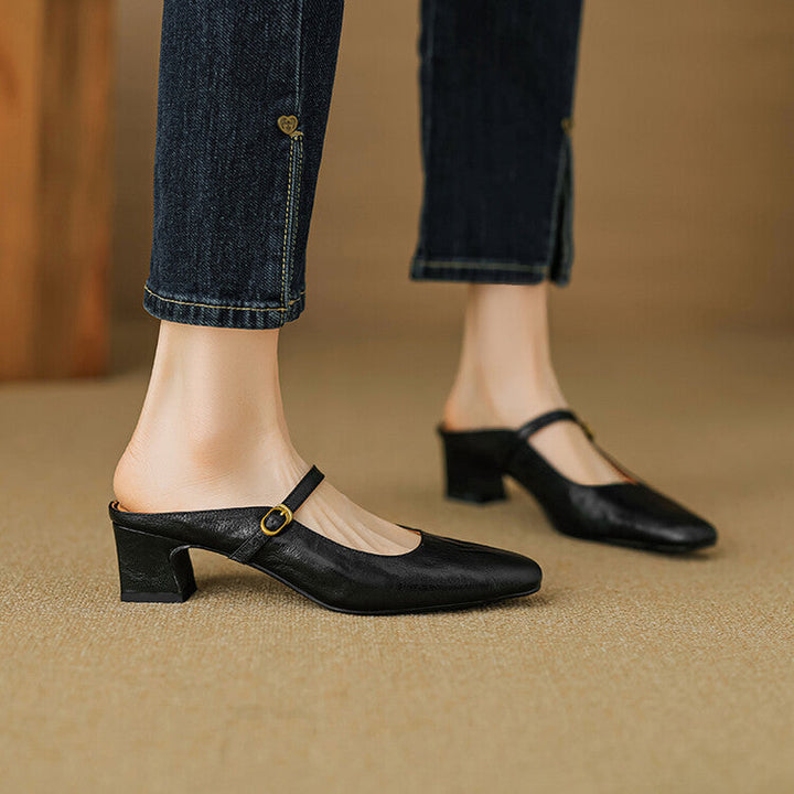 Mule aus echtem Leder Vian
