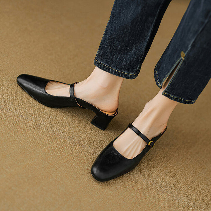 Mule aus echtem Leder Vian