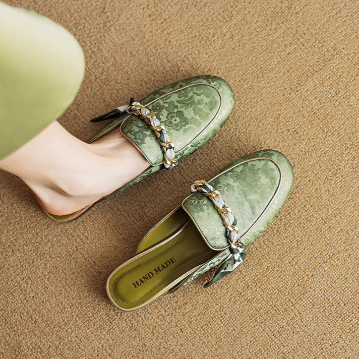 Mule aus echtem Leder Lumor