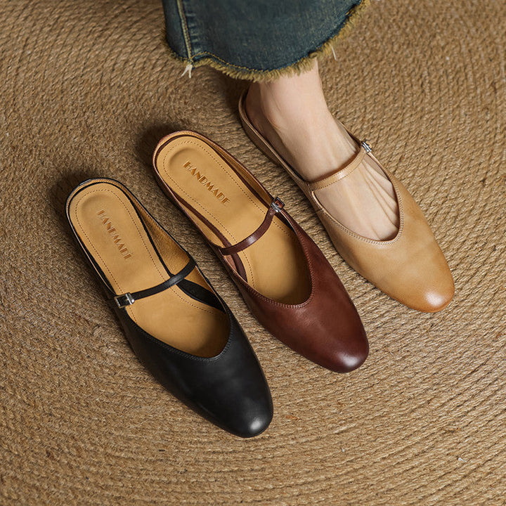 Mule aus echtem Leder Merisa
