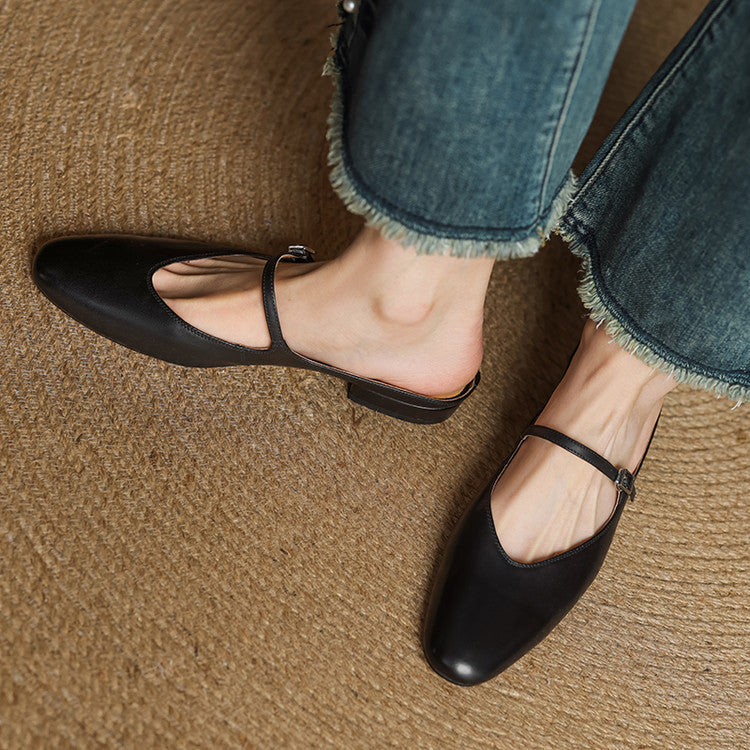 Mule aus echtem Leder Merisa