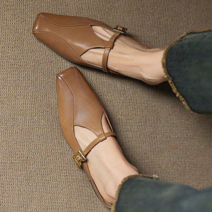 Mule aus echtem Leder Keva