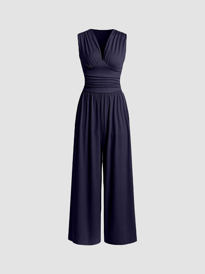 NIEDAMIRA | Gestreifter ärmelloser Jumpsuit
